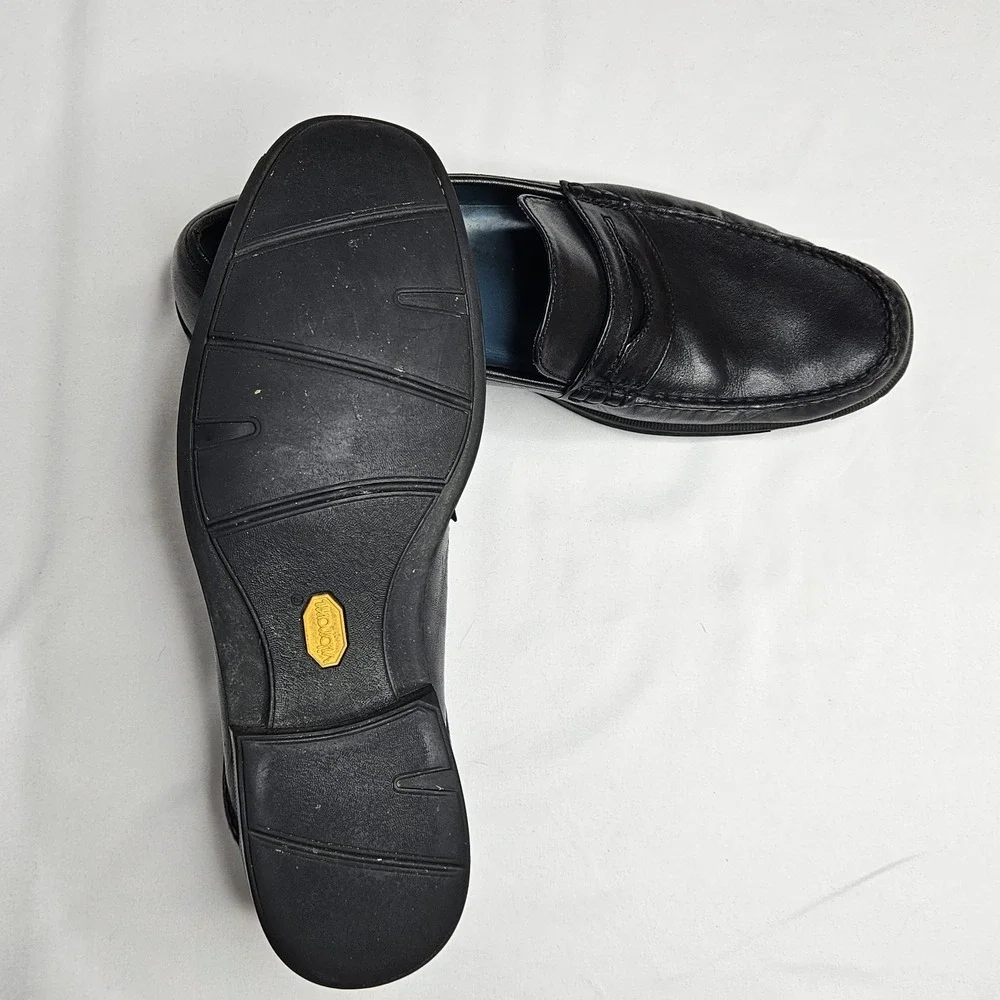 Sebago Sussex Classic Shoes Mens 11M Black Leather Penny Loafer Genuine Handsewn
